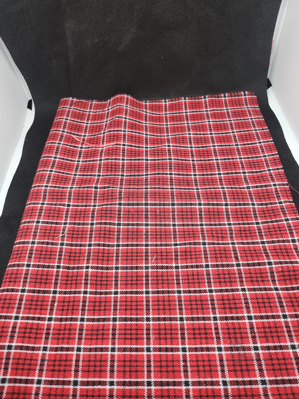 Red Plaid Fabric Roll for Home & Craft Projects 10x16 Inch